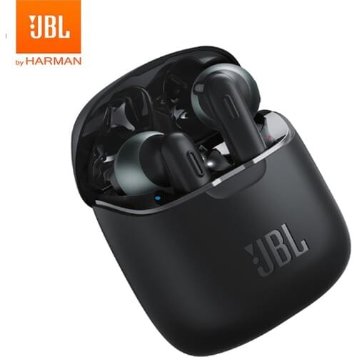 JBL T220TWS True Wireless Bluetooth Earphones TUNE 220 TWS Stereo Earbuds Bass Sound Headphones Headset with Mic Charging Case