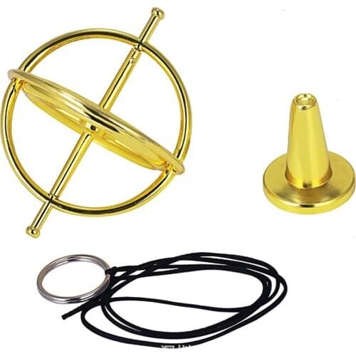 Colorful Fingertip Gyroscope Decompression Finger Gyroscope Toy for Children Gift Scientific Metal Gyro Pressure Relieve Toy
