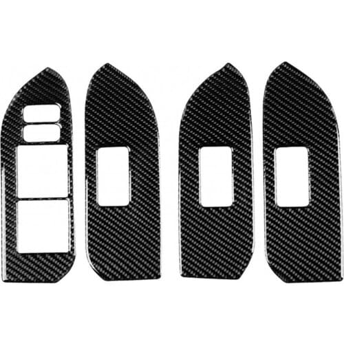 80%HOT 4Pcs Left Car Window Lift Panel Stickers for Toyota Land Cruiser Prado 10-18