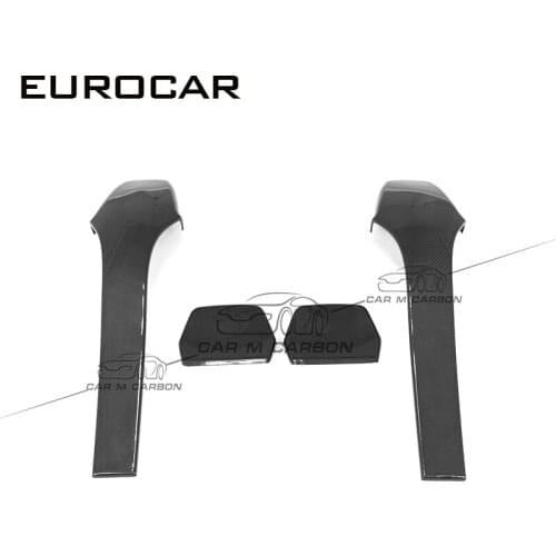 Carbon back seat cover trims for M3 M4 F82 F80 backrest Seat Anchor Cover f80 m3 luxury car backseat cover trims