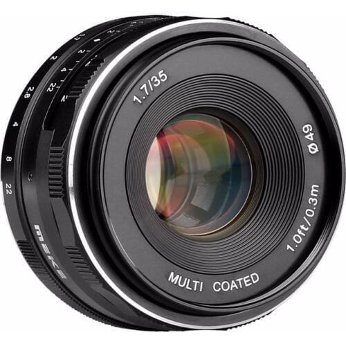 Meike MK-FX-35-1.7 35mm f 1.7 Large Aperture Manual Focus lens APS-C For Fujifilm Mirrorless cameras XT1 X-E1 etc