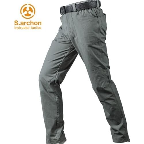 Instructor tactical flash trousers mens slim stretch autumn and winter army fan pants special forces training tactical pants