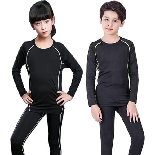 New Thermal Underwear Kids Winter Thermal Set Quick Dry Children Warm Long Johns Set Boy Girl Warm Fitness Thermal Underwear Set
