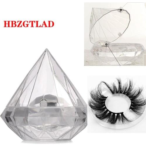 NEW 25mm False Eyelashes10/20/30pcs Transparent Packaging Box 3d mink eyelash private label custom box eyelashes vendor make up