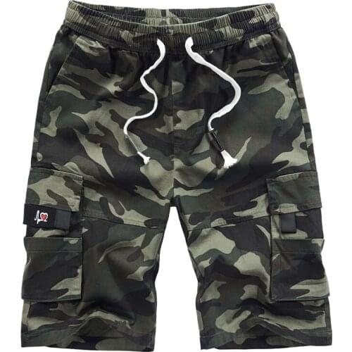 8XL Summer New Shorts Men Casual Breathable Beach Shorts Mens Fashion Camo Print Cargo Shorts Male Multi-Pockets Bermudas Pants