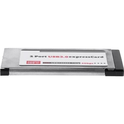 2 Port USB 3.0 Express Card ExpressCard 34mm/54mm Hidden Adapter For Laptop