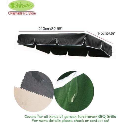 Cnsjmade Summer Waterproof Top Canopy Replacement for Garden Courtyard Ourdoor Swing Chair Hammock Canopy Swing Chair Awning