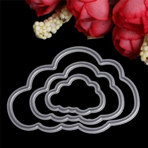 Clouds Shape Carbon Steel Cut Cutting Die Stencil DIY Scrapbook Album Craft Card