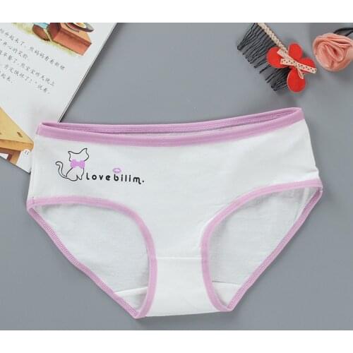 3PC Pants for Girls Briefs 9 Children Underwear Kids Box 12year Old Cotton Cute Teen Girls Thong Shorts 8-14 10 Soft Breathable