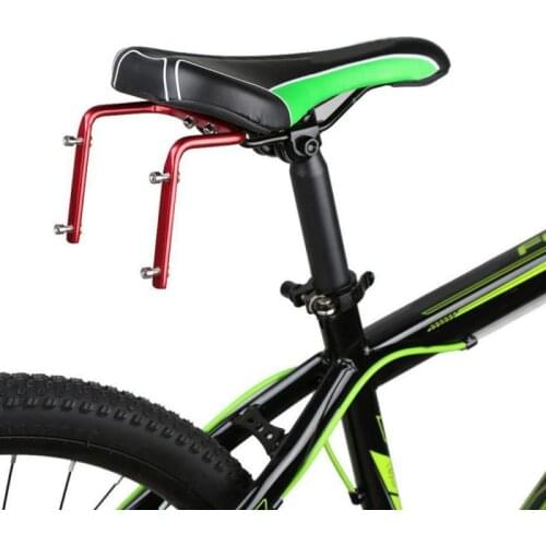 Bicycle Bottle Cage Aluminum Bike Seat Post Bottle Rack Converter Mountain Bike Saddle Back Double Water Bottle Holder Cage Rack
