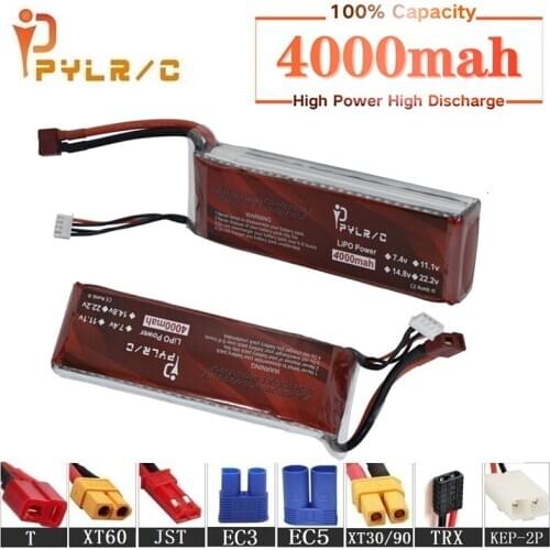 High Rate 11.1v 4000mAh Lipo Battery For RC Helicopter Parts 3s Lithium battery 11.1v 45C RC Cars Airplanes Drone Battery T/XT60