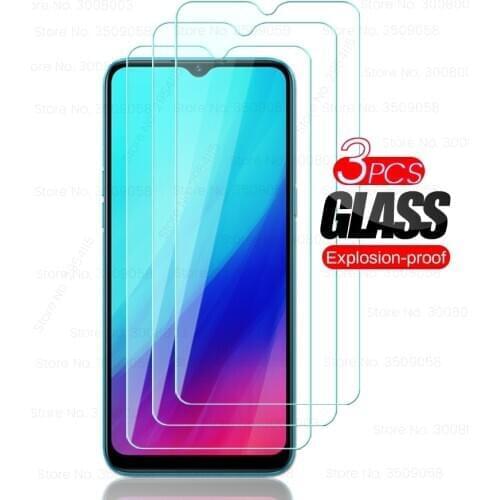 3PCS for Realme 5 6 7 Pro 5i 6i 7i 6s 5s Protective Glass Realmi C3 C11 C15 C21 C 3 11 15 21 Tempered Glas Screen Protector Film