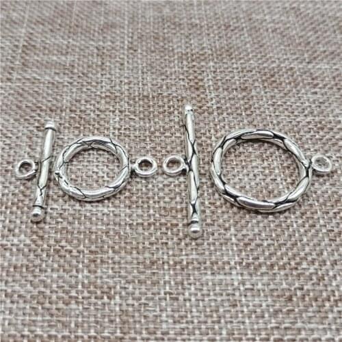 925 Sterling Silver Toggle Clasp with great detail for Bracelet Necklace