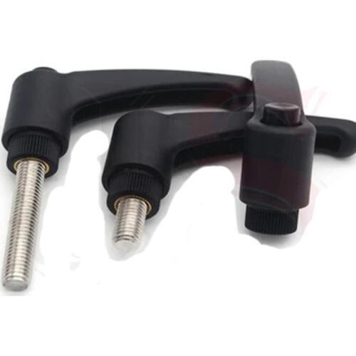 1pcs M8 stainless steel plastic Adjustable position Lock Fixed handle Nylon 7 Adjustables Clip handles screw 15mm-90mm Length