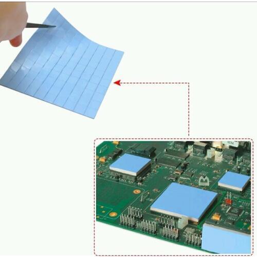 2018 promotion low price New GPU CPU Heatsink Cooling Conductive Silicone Pad 100mm*100mm*0.5mm Thermal Pad high quality