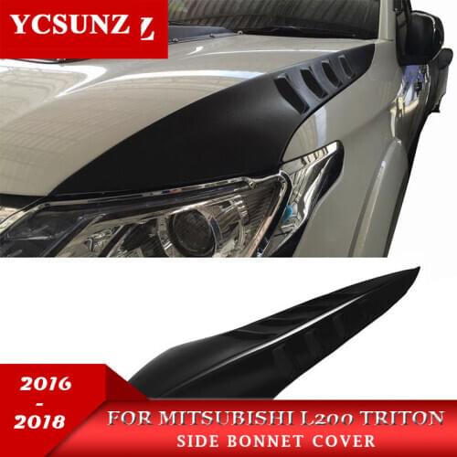 2019 Side Bonnet Cover for Mitsubishi l200 Triton Bonnet Hood Cover For Mitsubishi 2015 2016 2017 2018 2019 For Ycsunz