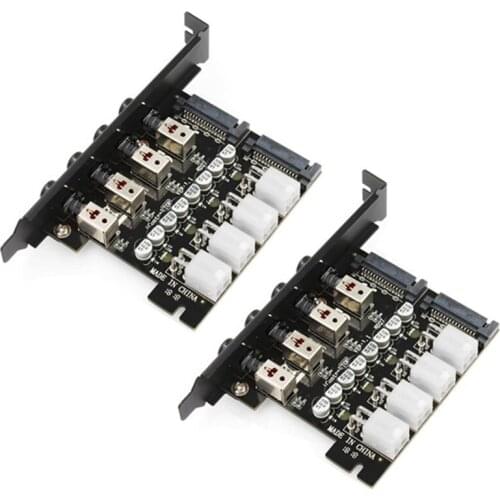 4 Ports HDD Power Control Switch Hard Drive Switcher 15-Pin SATA Selector for PC Desktop Intelligent Control Hard Disk