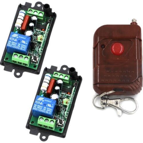 AC 220V 1CH RF Wireless Remote Control Switch System Remote Switch Transmitter With 2 Receivers SKU: 5197