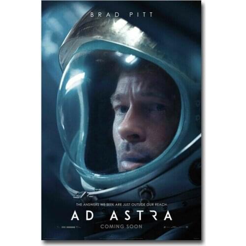 Ad Astra Movie Brad Pitt Tommy Lee Jones Film Silk Poster Wall Sticker Decoration Gift