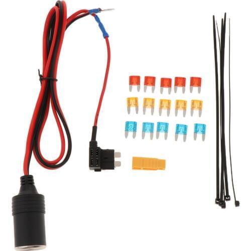 Car Cigar Lighter Add-a-Circuit Fuse Holder Tap 5/10/15A Fuse Small Remover