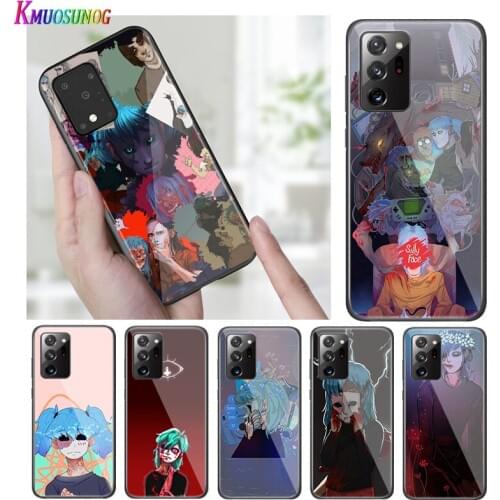 Bright Black Cover Sally Face Game for Samsung S20 Ultra Plus A91 A81 A71 A51 A41 A31 A21 A21S A11 5G Phone Case