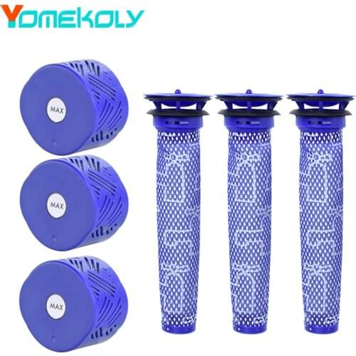 For Dyson V6 DC Series Cordless Vacuum Cleaners Front filter-Rear filter Hose straw Brush head Replacement Accessories Parts