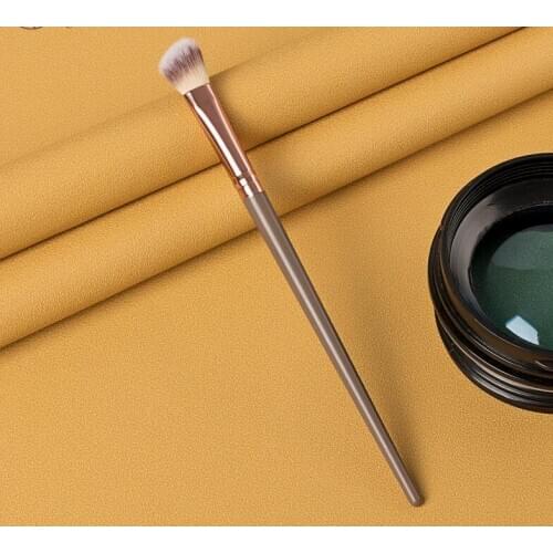 Makeup tools single Nose Shadow Brush plastic handle aluminum tube man-made fiber