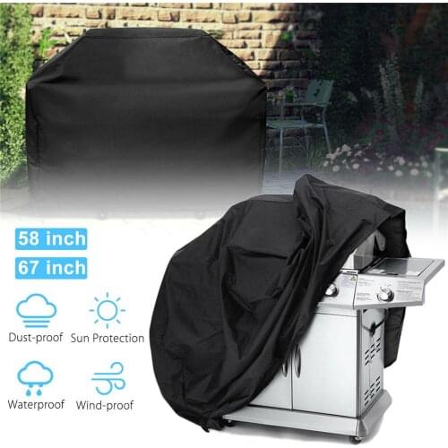 BBQ Grill Cover, Gas Grill Covers 58" 67" Heavy Duty Waterproof BBQ Cover Fits Grills for Weber Char-Broil Nexgrill Brinkman