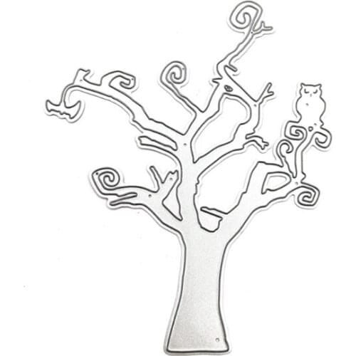 Halloween Tree Metal Cutting Dies Stencil DIY Scrapbooking Album Paper Card Template Mold Embossing Craft Decoration N0PA