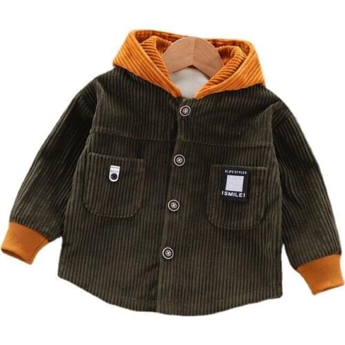 New Winter Fashion Baby Boys Clothes Children Thick Hooded Jacket Toddler Casual Costume Infant Girls Clothing Kids Sportswear