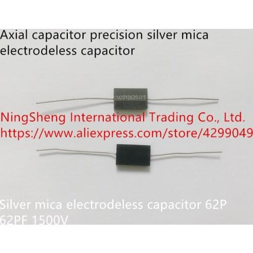 Original new 100% axial capacitor precision silver mica electrodeless capacitor 62P 62PF 1500V (Inductor)