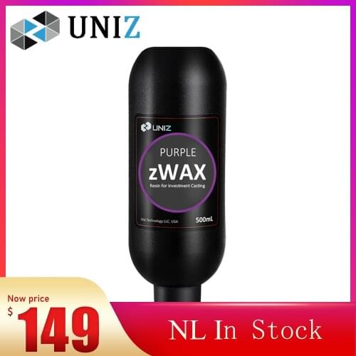 UNIZ 500ml zWAX Resin Widely Used Superior Quality High Wax Castable Printer 3d Resin For Jewelry And Dental
