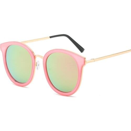 Seemfly Womens Shading Sun protection Sunglasses Metal Glasses Fashion all-match Eyewear Female Colorful And Gorgeous UV400