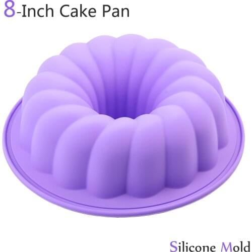 Silicone Cake Mold Large cake pan Food grade silicone mold Non-stick, round for Jello Gelatin Buntcake Birthday Party Bread
