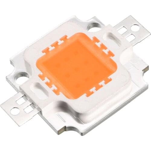 Uxcell LED Chip 10W Full Spectrum Plant Grow Light DC9-11V 1000mA 380-840nm Pink Light for DIY Indoor Flowers Growing Lamp