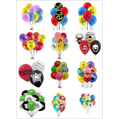 Disney princess baby balloons Toy Story Birthday Party Balloon Set, Winnie Boys Kids boss baby Home Deco Supplies 12pcs