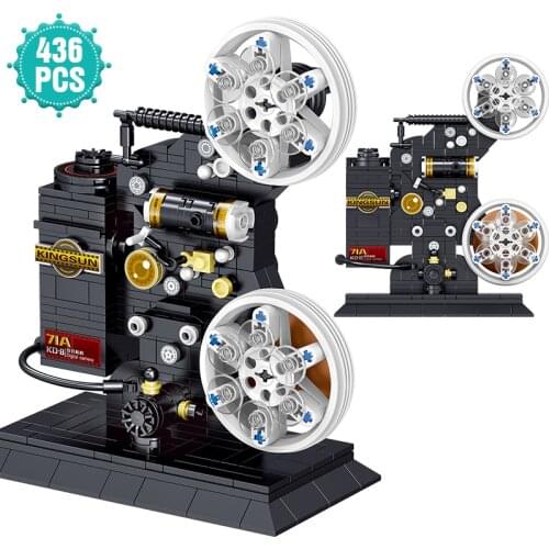 High-tech Ideas Retro Camera Building Blocks Video Camera Bricks DIY Set Assembly Educational Toys Birthday Gift For Children