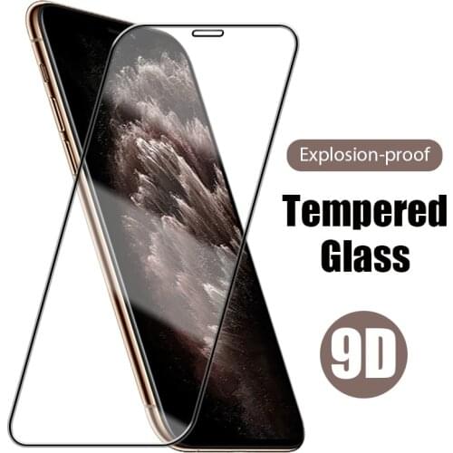 9D Screen Protector Glass for iPhone 11 12 Pro XR Max X XS Mini Protector Glass For iPhone 6 6S 7 8 Plus iPhone SE 2020 HD