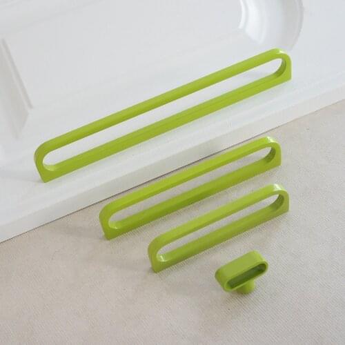 3.66" 5" 7.55" 12.6" Green Cabinet Handles Dresser Drawer Pulls Wardrobe Door Knobs Zinc Alloy Cupboard Handle 93 128 192 320mm
