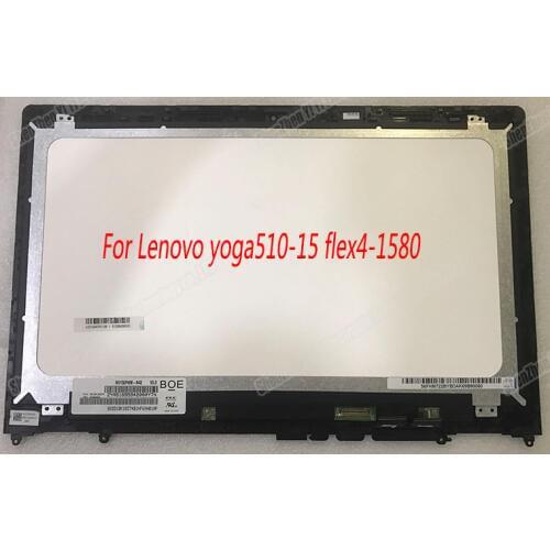 15.6 inch laptop lcd led display touch screen yoga 510-15 lcd assembly for Lenovo yoga510-15 flex4-1580