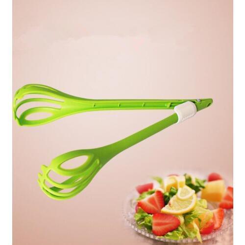 1Piece Home Food Tongs Kitchen Vegetables Salad Bread Clip Fruit Clip Kitchen Gadget Multi-function Food Clips