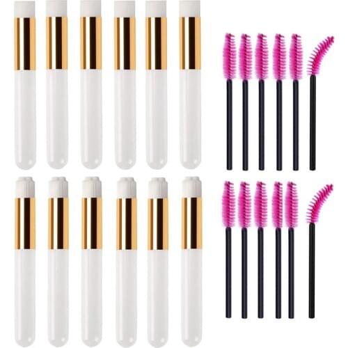 10pcs Lash Shampoo Brushes, Peel Off Blackhead Brush Remover Tool, Nose Pore Deep Cleaning Brush, Facial Cleansing Brushes