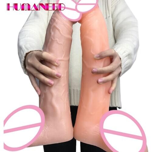 34*7.5cm Huge Long Dildos Realistic Penis Massive Cock Large Sex Toys for Women Female Masturbator Man Sex Products Anal Toys