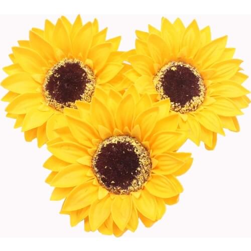 5PCS Eternal Flower Sunflower Flower Head Soap Flower Flower Shop Decoration Sun Flower Head Soap Gift Soap Shampoo