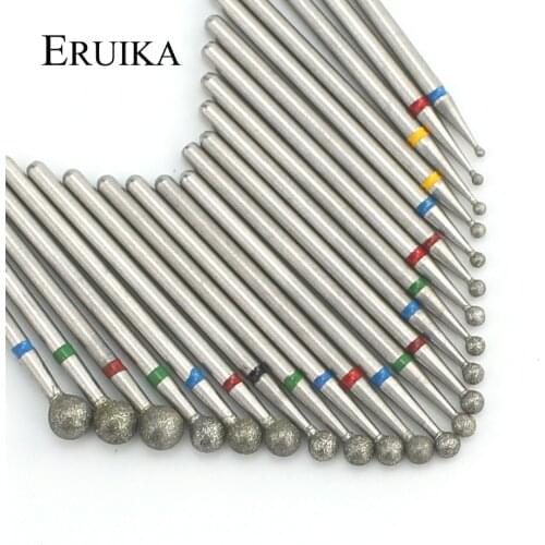 22 Types Ball Diamond Nail Drill Milling Cutter Rotary Burr Cuticle Clean Bits Apparatus for Manicure Nail Files Art Tools