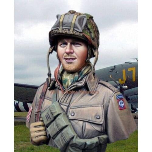 1/16 Scale WW2 US Army 82 Airborne (including 2head) Resin Bust WWII Figure Model Kit Free Shipping
