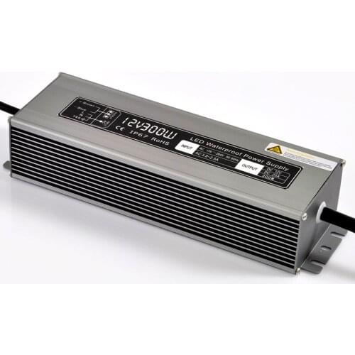 DC12V 300W waterproof led power supply 12V led driver IP67,Aluminum ac 110V 220v to 12v 300w Lighting Transformer