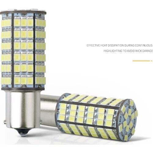 DHL 200Pcs Brake Reversing Light 1156 Ba15s Turn Signal 120smd LED Ampoule Light Lamp Corn Bulb 220V 110V For Car Accessories