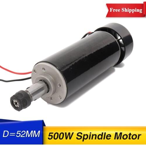 0.5kw Air cooled spindle motor ER11 chuck CNC 500W Spindle Motor for cnc Engraving machine