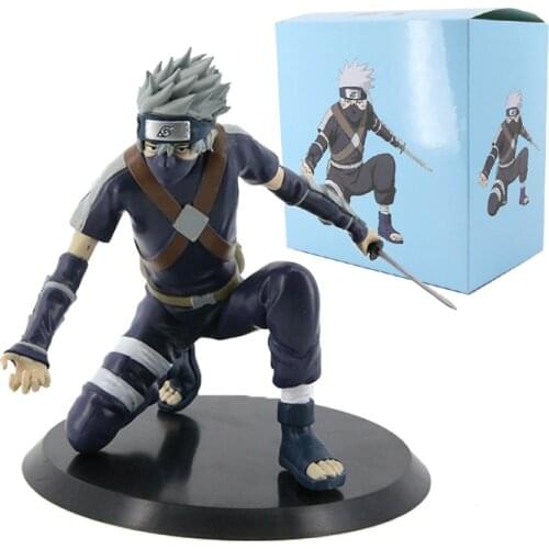 1PC Naruto Shippuden GK Shadow Hatake Kakashi Anime Action Figure Model Assassinate 15CM PVC Statue Collectible Toys Gifts